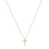 Łańcuszek z zawieszką "Krzyż z diamentami"