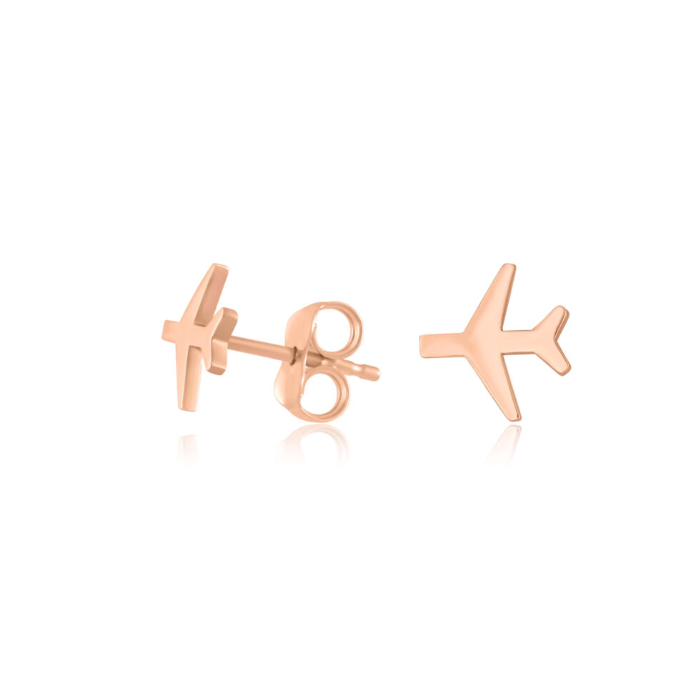 Auksiniai auskarai "Lėktuvėliai"