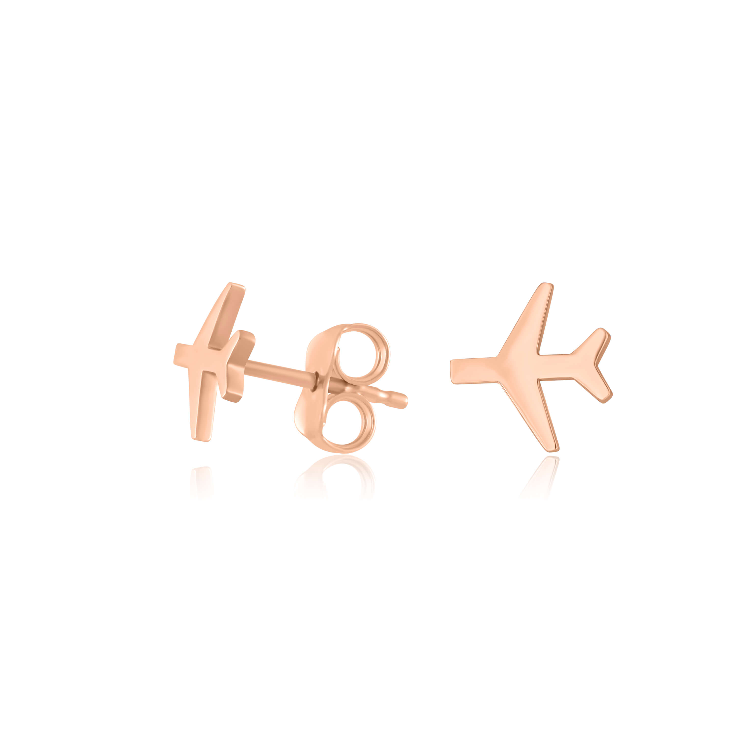 Auksiniai auskarai „Lėktuvėliai”