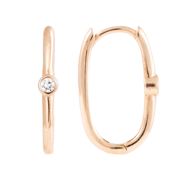 Золотые серьги "Кольца"