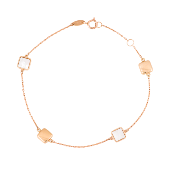 Золотой браслет "Квадрат"