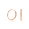 Gold earrings "Sets with zircons"