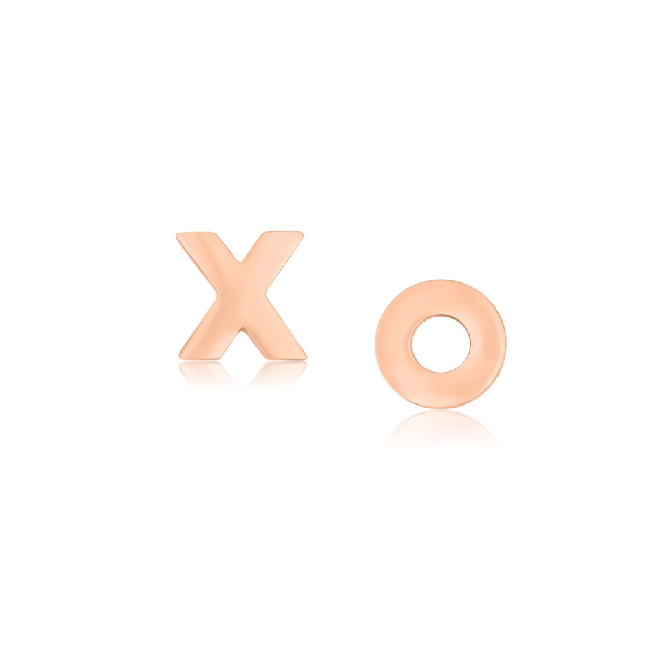 Auksiniai auskarai "XO"