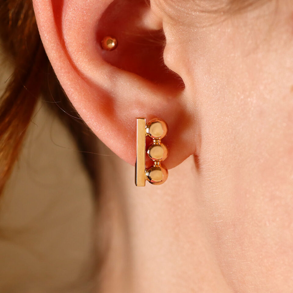 Złote kolczyki „Inne”