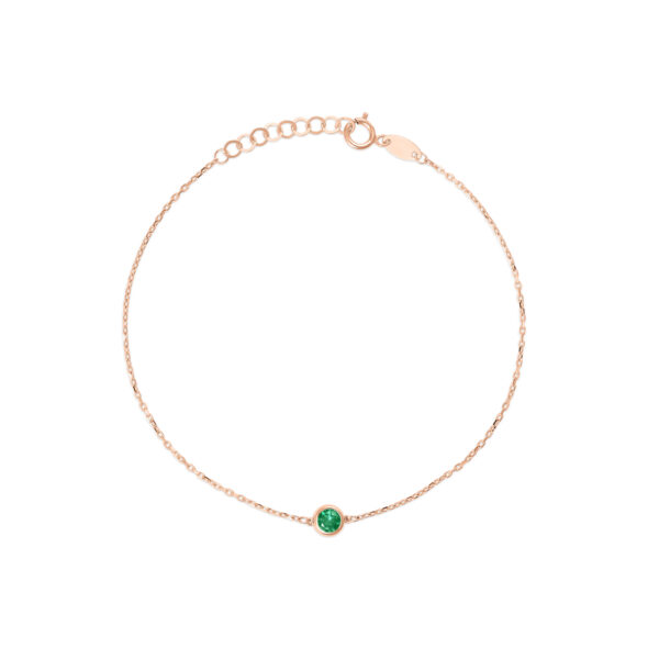 Золотой браслет "3-х цветная люверсная"