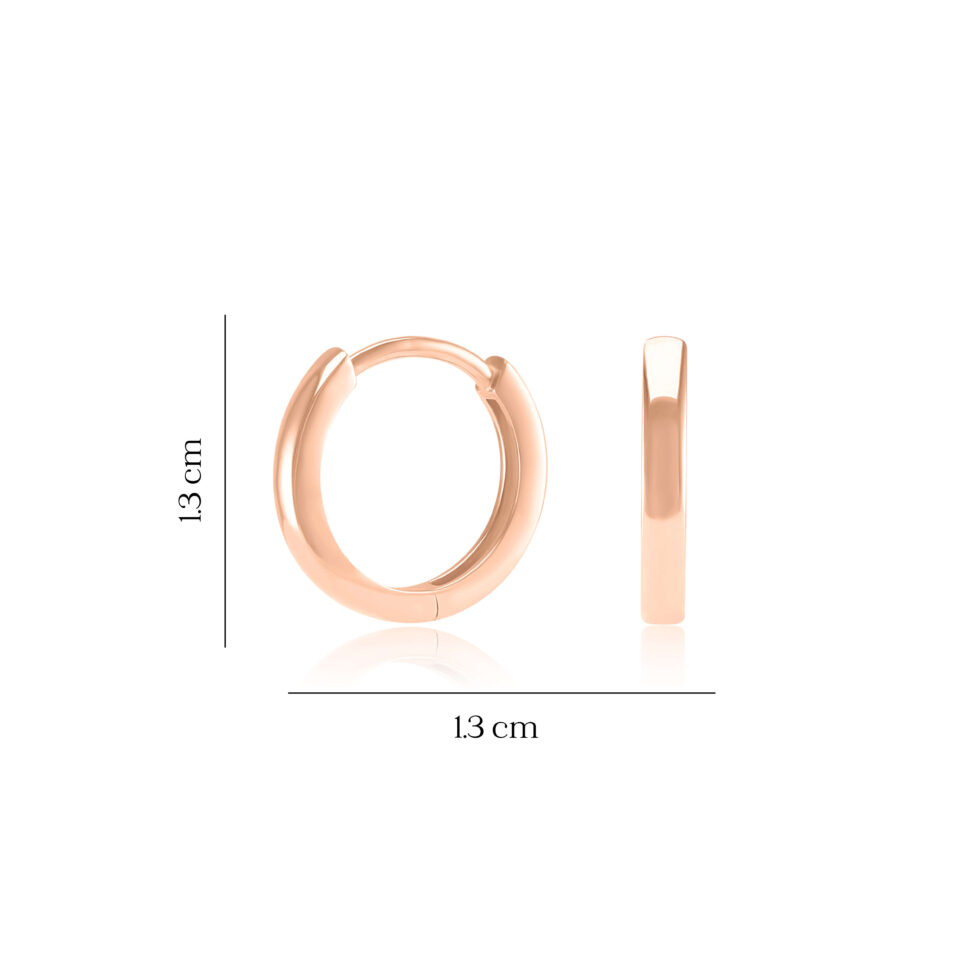 Złote kolczyki "Rinkės"