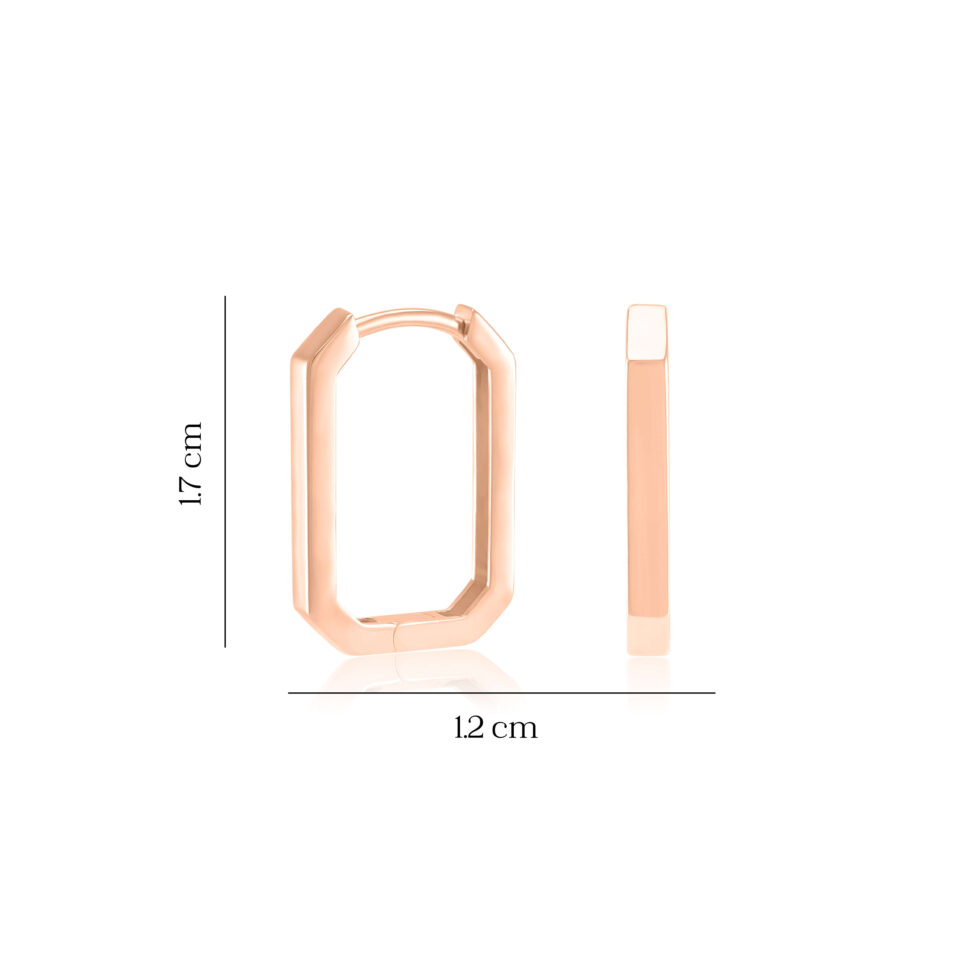 Złote kolczyki "Rinkės"