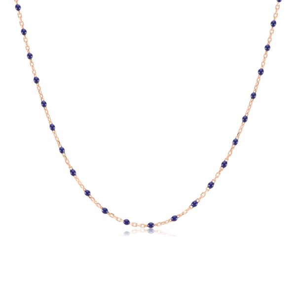 Zelta ķēdīte ar kulonu "Lapis krelles"