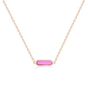 Kullakett ripatsiga "Bezel"