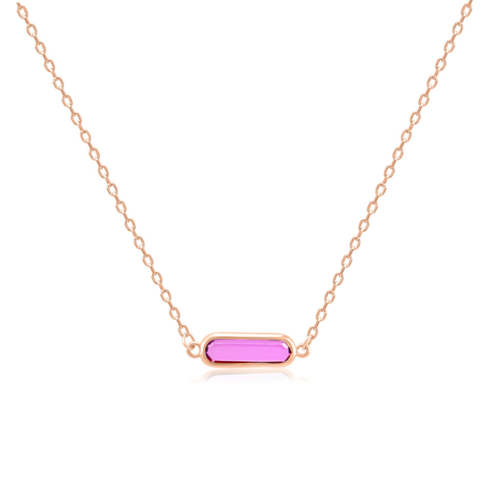 Kullakett ripatsiga "Bezel" (3 värvi)