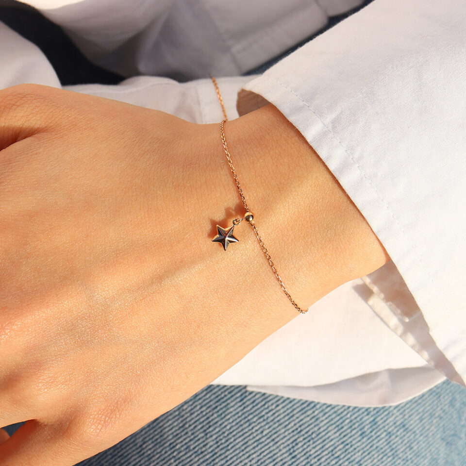 Bransoletka złota "Gwiazda"