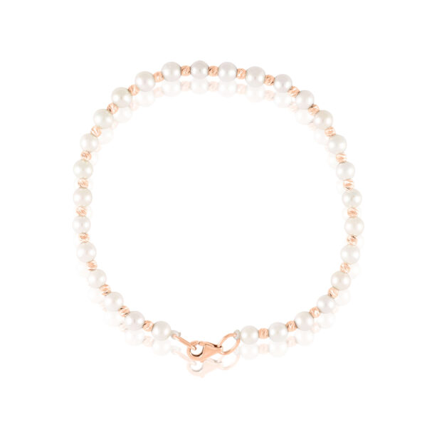 Goldenes Süßwasserperlenarmband