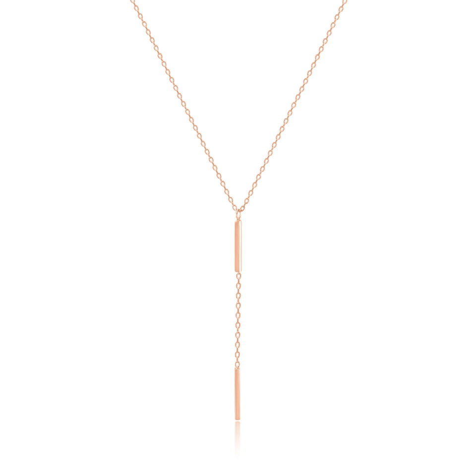 Złoty łańcuszek z zawieszką "Lariat Y"