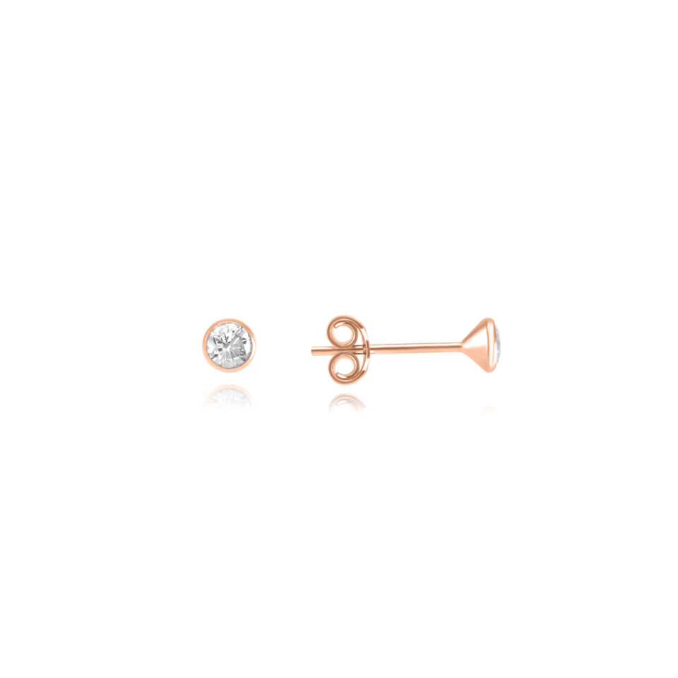 Złote kolczyki "Mini oczy"