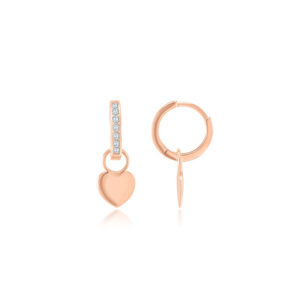 Серьга-подвеска "Сердце"