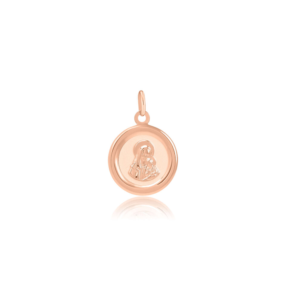 Złoty wisiorek "Święta Maryja Panna"