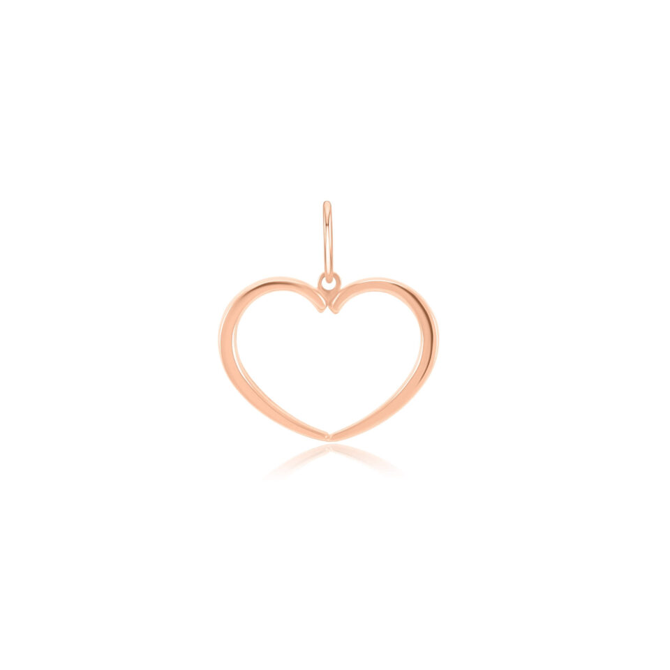 Złota zawieszka "Zarys serca"