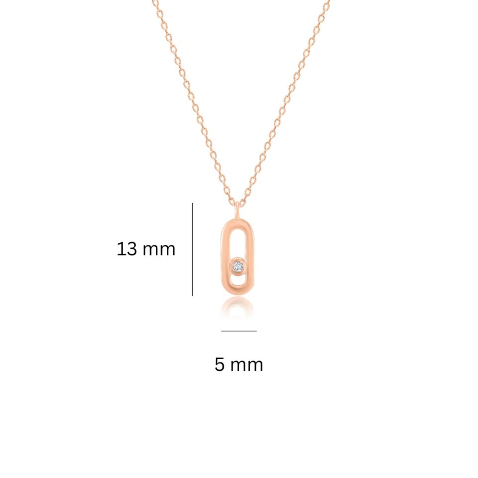 Złoty łańcuszek z zawieszką wymiary