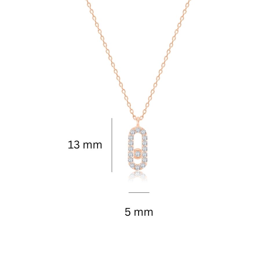 Złoty łańcuszek z zawieszką wymiary