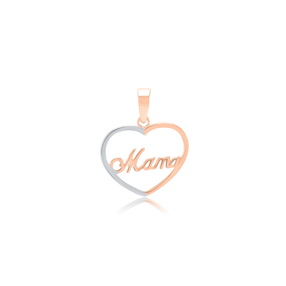 Złoty wisiorek "Mama"