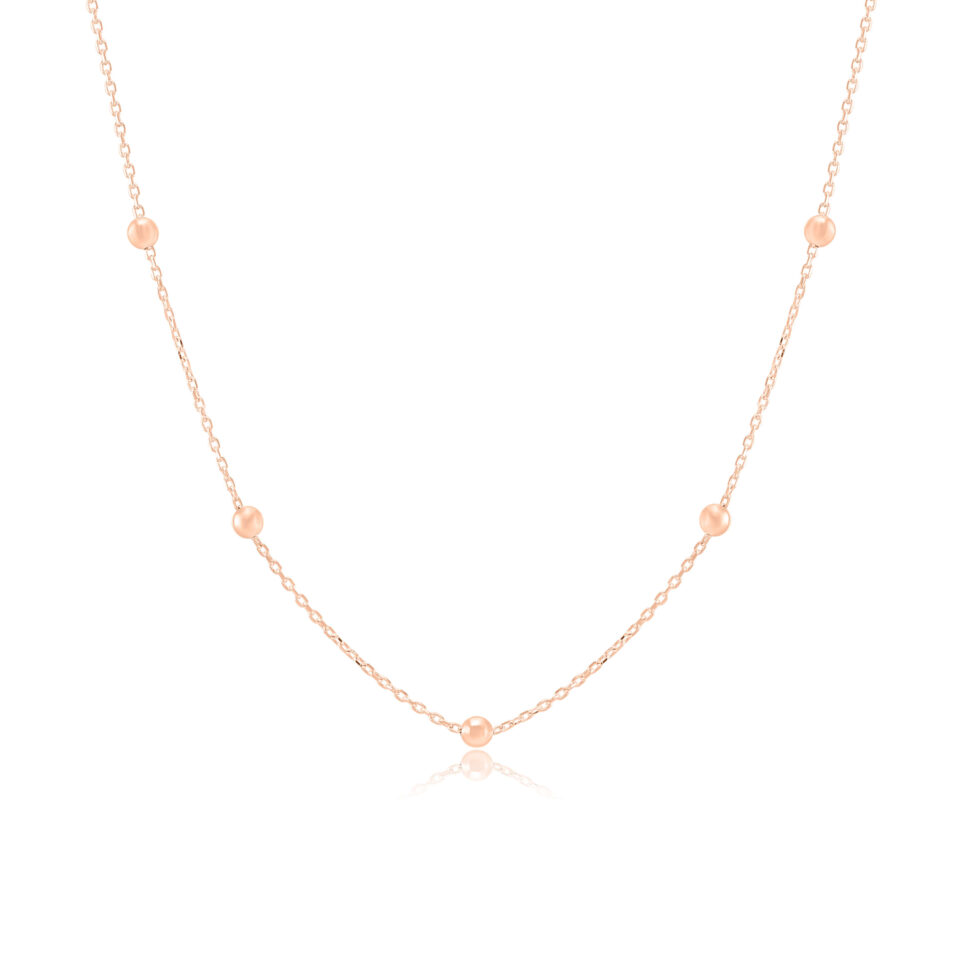 Złoty łańcuszek z zawieszką "Małe bąbelki"