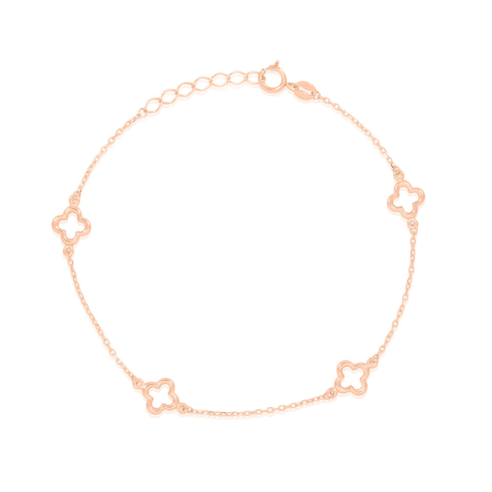 Złota bransoletka "Koniczynka"