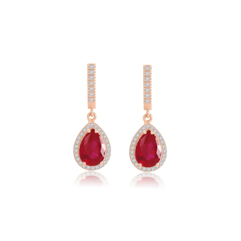 Złote kolczyki z agatem