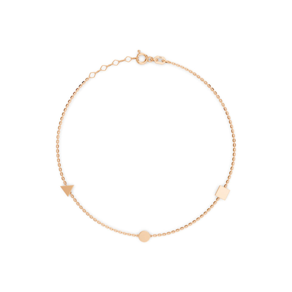 Złota bransoletka "Geometria"