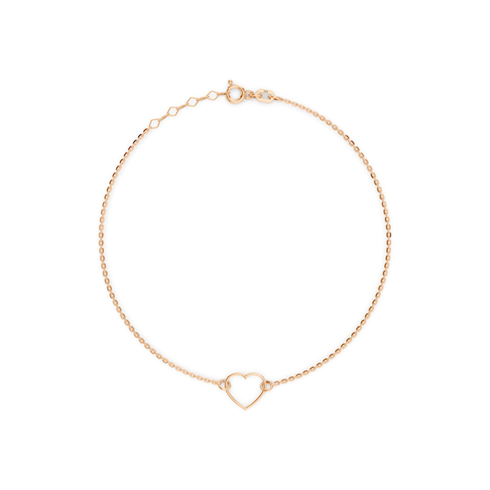Bransoletka złota "Serce"